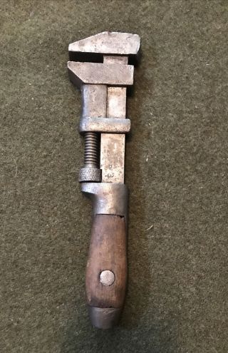 Antique Coes Wrench Co.  Adjustable Monkey Wrench Worcester Mass.  Usa