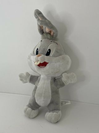 Six Flags Baby Looney Tunes Bugs Bunny Plush Stuffed Animal Doll Toy Cuddly 13 "