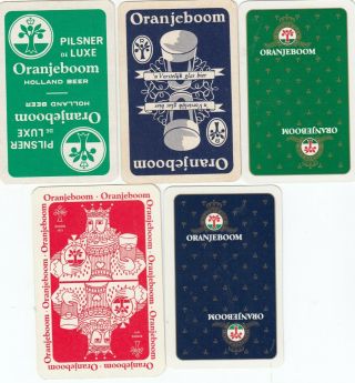Beer Ads - Oranjeboom - 5 Single Vintage Swap Playing Cards