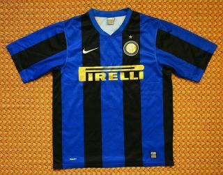 2008 - 2009 Internazionale,  Inter Milan Home Shirt By Nike,  Medium,  22 Milito