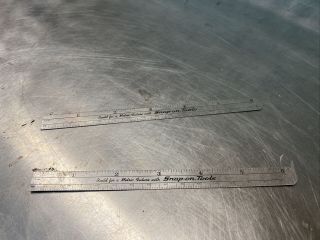 Snap - On 6 " Mechanic/machinist Ruler No Clips.  X2 Build For A Metric Future