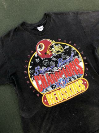 1991 Washington Redskins Bowl Champions T Shirt Xxvi Size Xl/large