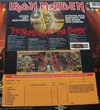 Iron Maiden - KILLERS - 1981 Vinyl Record LP - Harvest ST - 12141 (VG) 3