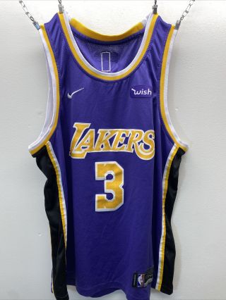 Anthony Davis La Lakers Nike Statement Edition Swingman Jersey Size 52 Xl