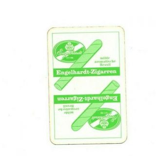 Rare Vintage " Engelhardt (light Green Card) Cigars " Single Playing Card