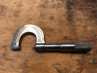 Early Vintage Brown & Sharpe No.  19 0 - 1” Micrometer