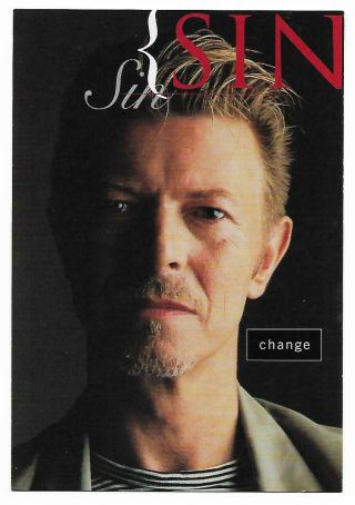 Australia Postcard - Singer,  Songwriter,  Actor,  David Bowie - Promotion Card