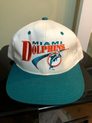 Vintage Miami Dolphins Drew Pearson Snapback Hat Cap Nfl Football Vtg One Size