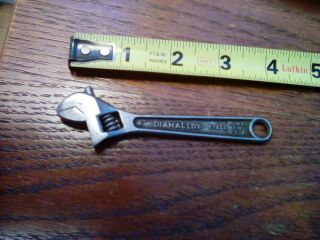 Vintage 4 " Diamond Tool & Horseshoe Co.  Duluth Mn Adjustable Wrench