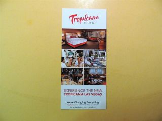 Tropicana Casino Hotel Las Vegas Nevada Vintage Double - Sided Brochure
