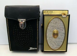 Vintage Zenith Royal 500h Deluxe 8 Transistor Am Radio 1960s Pretty