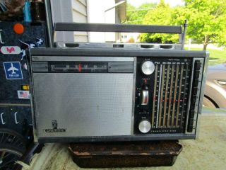 Vintage 1964 Grundig Satellit 205 Transistor 5000 Shortwave Radio