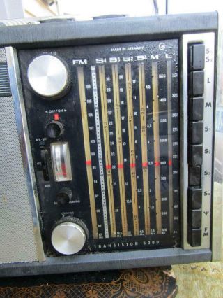Vintage 1964 Grundig Satellit 205 Transistor 5000 Shortwave Radio 2