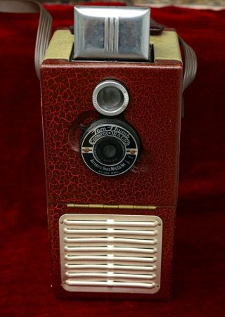 Very Rare Tom Thumb Camera/radio 1948 4 Tube Novelty Camera - Boston Radio Co.