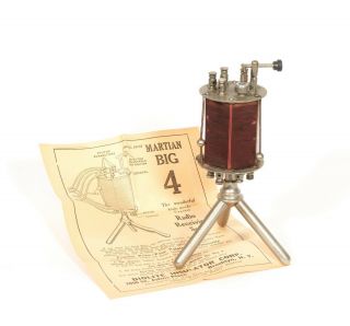 1923 Martian Big 4 Crystal Radio W/instruction Sheet & All -