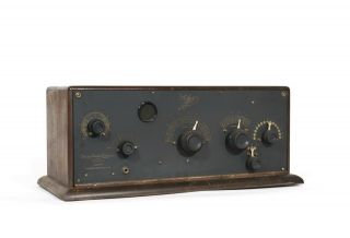 1923 Zenith 4r Battery Radio Set Panel No Pot Metal Problems