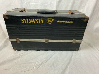 Vintage Sylvania Radio Tv Repairman Vacuum Tube Caddy Case Tool Box 1