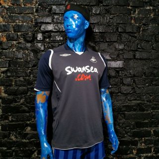 Swansea City Jersey Away Football Shirt 2008 - 2009 Umbro Trikot Mens Size L