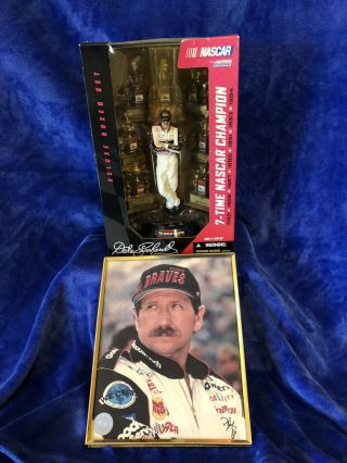 Earnhardt 7 - Time Nascar Champion Figure Set With Trophies And Picture