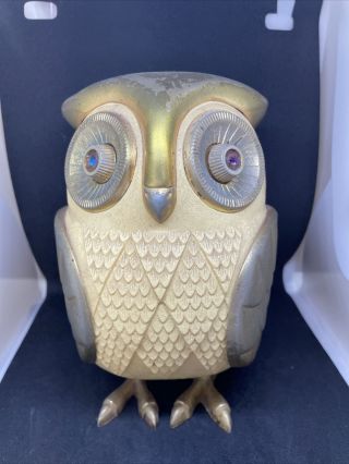 Vintage 60s Midnight Owl Radio Bubo Made In Japan -