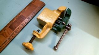 Vintage Clamp - On Bench Vise 1 - 1/2 " Jaws Japan Buffed Up