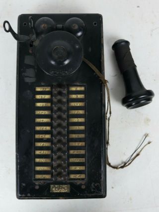 Antique Western Electric Inter - Phone 323bw Hotel Telephone Pat 1913 Parts/repair