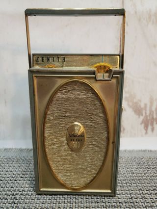Vintage Zenith Royal 500h Deluxe 8 Transistor Am Radio 1960s