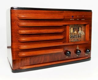 Old Antique Wood Emerson Ingraham Vintage Tube Radio - Restored &