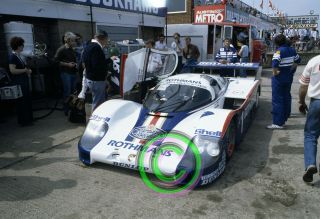 Racing 35mm Slide F1 Ickx/bell - Porsche 956 1982 Silverstone 6 Hours