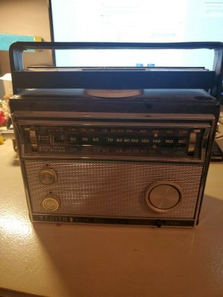 Vintage Transistor Radio Zenith Royal 97 Navigator Am Fm Short Wave