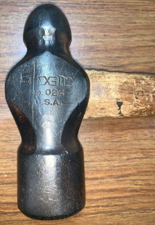 Vintage Ridgid Hammer Ball Peen 024