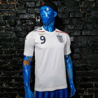 Rooney England Team Jersey Home Football Shirt 2007 - 2009 Umbro Trikot Mens Sz M