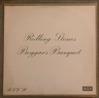 The Rolling Stones - Beggars Banquet (1968),  Rare German 1982 Reissue,  Cvr=vg,  Lp=nm