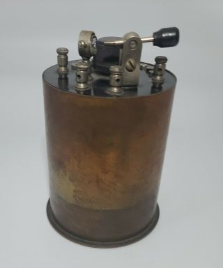 Antique / Vintage Wwi Trench Art Crystal Radio