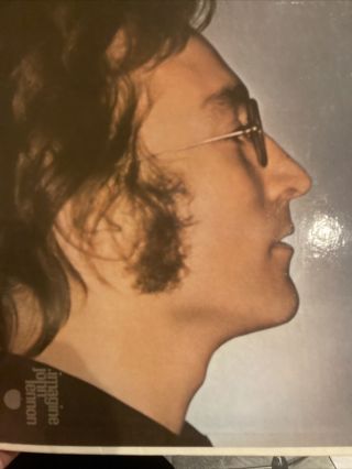 Imagine John Lennon Nmint Apple Orig Poster & Card In Shrink Plastic Ono Beatles