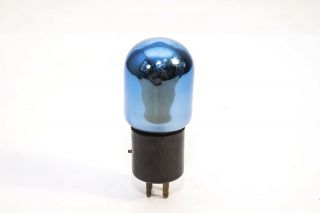 01a Vcauum Tube With Blue Glass And Good Test Results