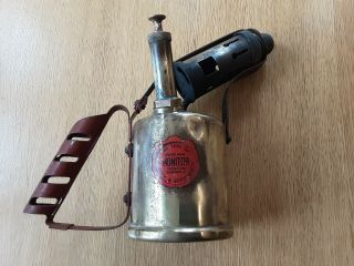Vintage Monitor No.  26 - Brass Blow Torch / Lamp - Paraffin Burner