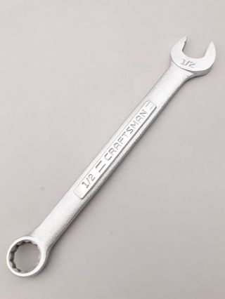 Vintage Craftsman Tools 44695 Sae Combination Wrench 1/2 " - Vv - Series U.  S.  A.