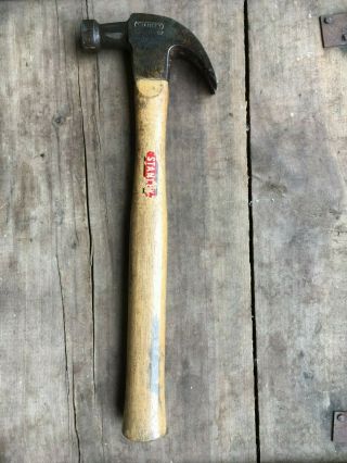 Stanley 52 1/2 10oz Curved Claw Hammer With Handle Vintage Made In Usa