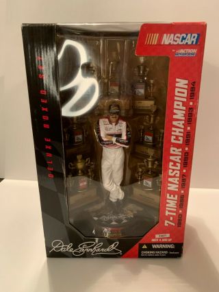 Nascar Dale Earnhardt 7 Time Champion With Trophies Figure