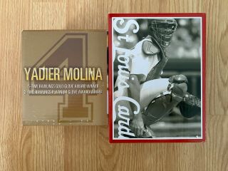 St Louis Cardinals Yadier Molina Gold Glove and Mike Matheny Bobble Head SGA 2