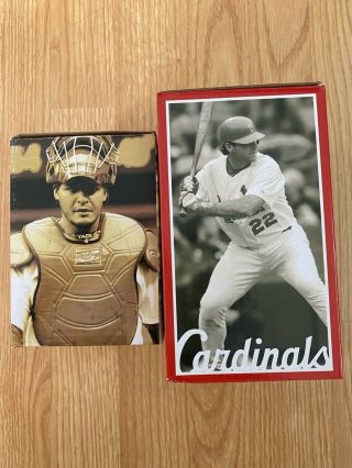 St Louis Cardinals Yadier Molina Gold Glove and Mike Matheny Bobble Head SGA 3