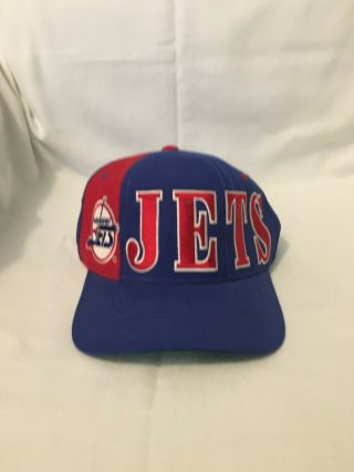 Vintage Winnipeg Jets Snapback Starter Hat Cap Nhl Hockey