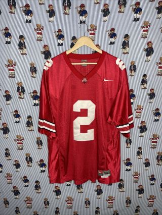 Vintage Nike Ohio State Football Stitched Jersey Size Xl Red 2