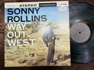 Sonny Rollins Way Out West Contemporary P - 7578 Stereo Promo Japan Lp
