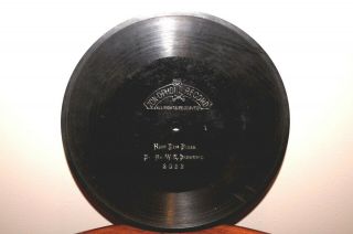 Rare Antique 7 " Zon - O - Phone 2022 Phonograph Gramophone 1900 Record Berliner Era