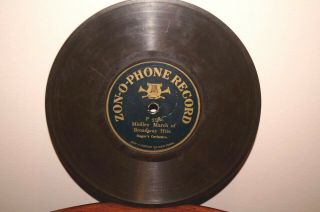 Rare Antique 7 " Zon - O - Phone 5680 Phonograph Gramophone 1900 Record Berliner Era