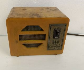 VINTAGE ELECTRO - AIRE OZONE BUTTERSCOTCH CATALIN TUBE RADIO CHASSIS IONIZER 2