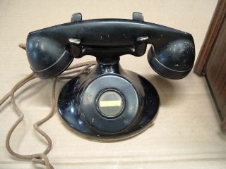 Antique Western Electric Telephone with Oak Ringer Box 2