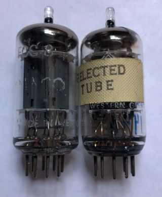 (2) Telefunken Ecc83/12ax7 Twin Triode Audio Tubes